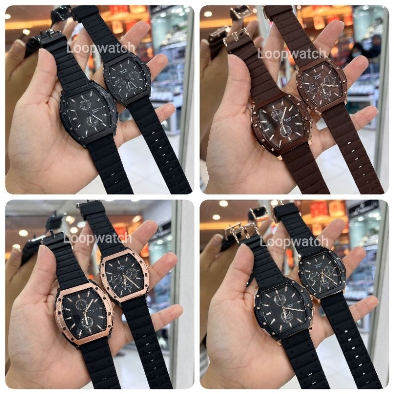 Jam tangan Couple Wanita Pria Alexandre Christie 6628 AC6628