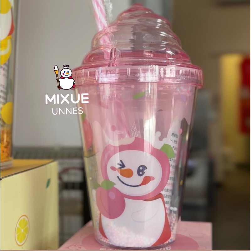 Mixue Sundae Cup (Pink) Official Original Tumbler Bottle Botol