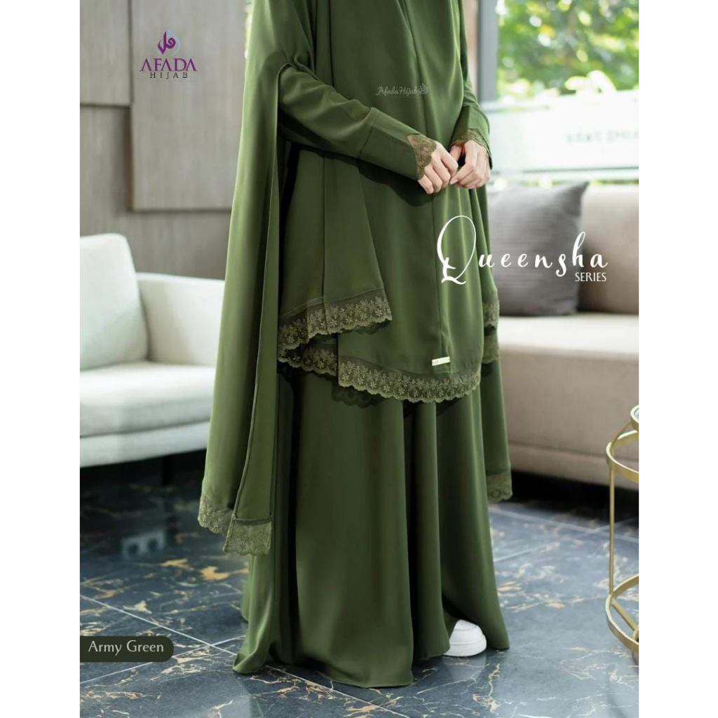 QUEENSHA SET GAMIS by AFADA klambieakhwat | Bahan wolfis deluxe