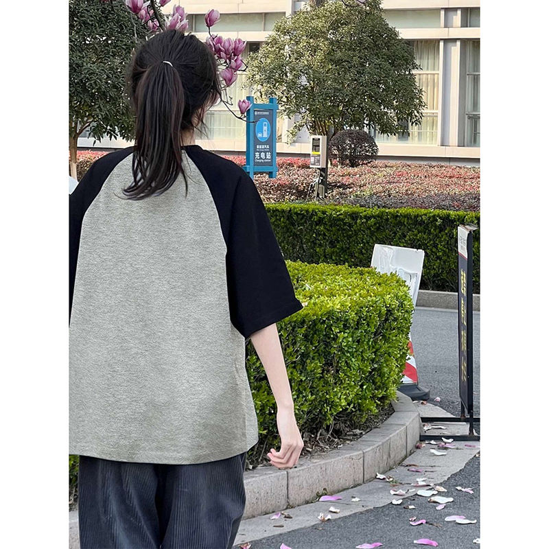 EUNII T-shirt Lengan Pendek Vintage Plush Bear Korean Style/Kaos Atasan Wanita/Baju Kaus Oversize Wanita/Kaos Wanita