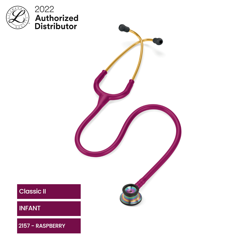 3M Littmann Classic II Stethoscope / Stetoskop Infant  - RASPBERRY, RAINBOW, SUNYELLOW - 2157