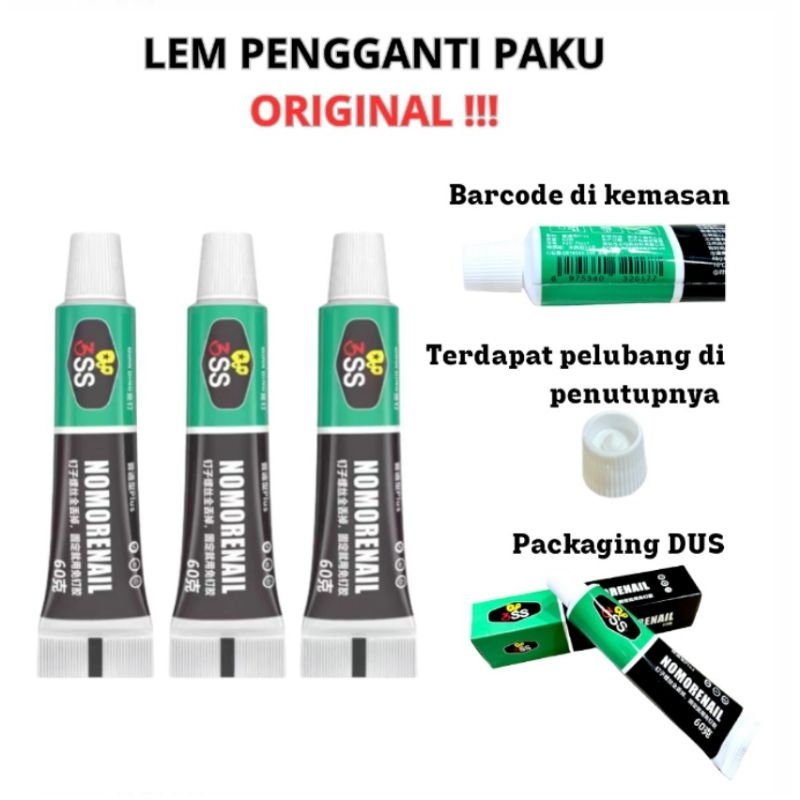 

Lem Pengganti Paku Sekrup Lem Super Kuat Tembok Dinding Universal