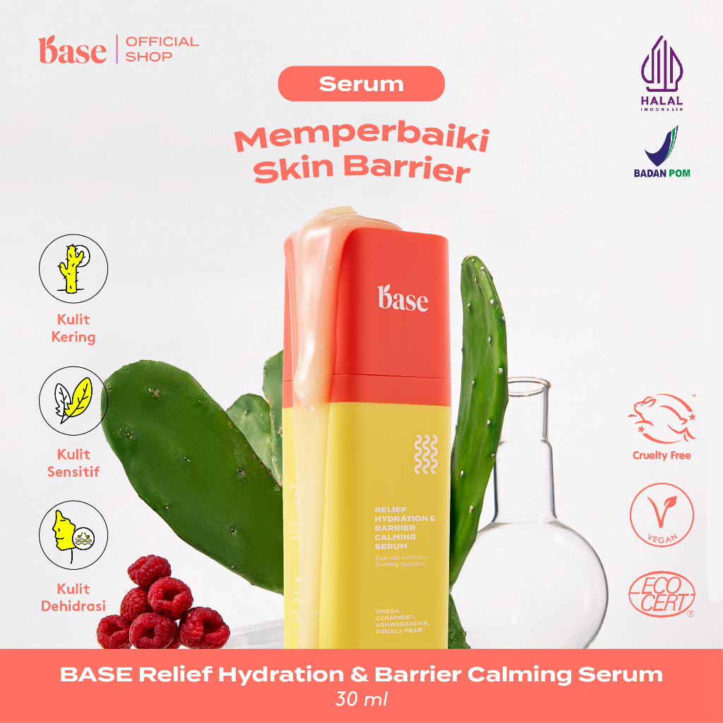 [PENYELAMAT BREAKOUT] BASE Relief Hydration &amp; Barrier Calming Serum Memperbaiki Skin Barrier [BPOM]