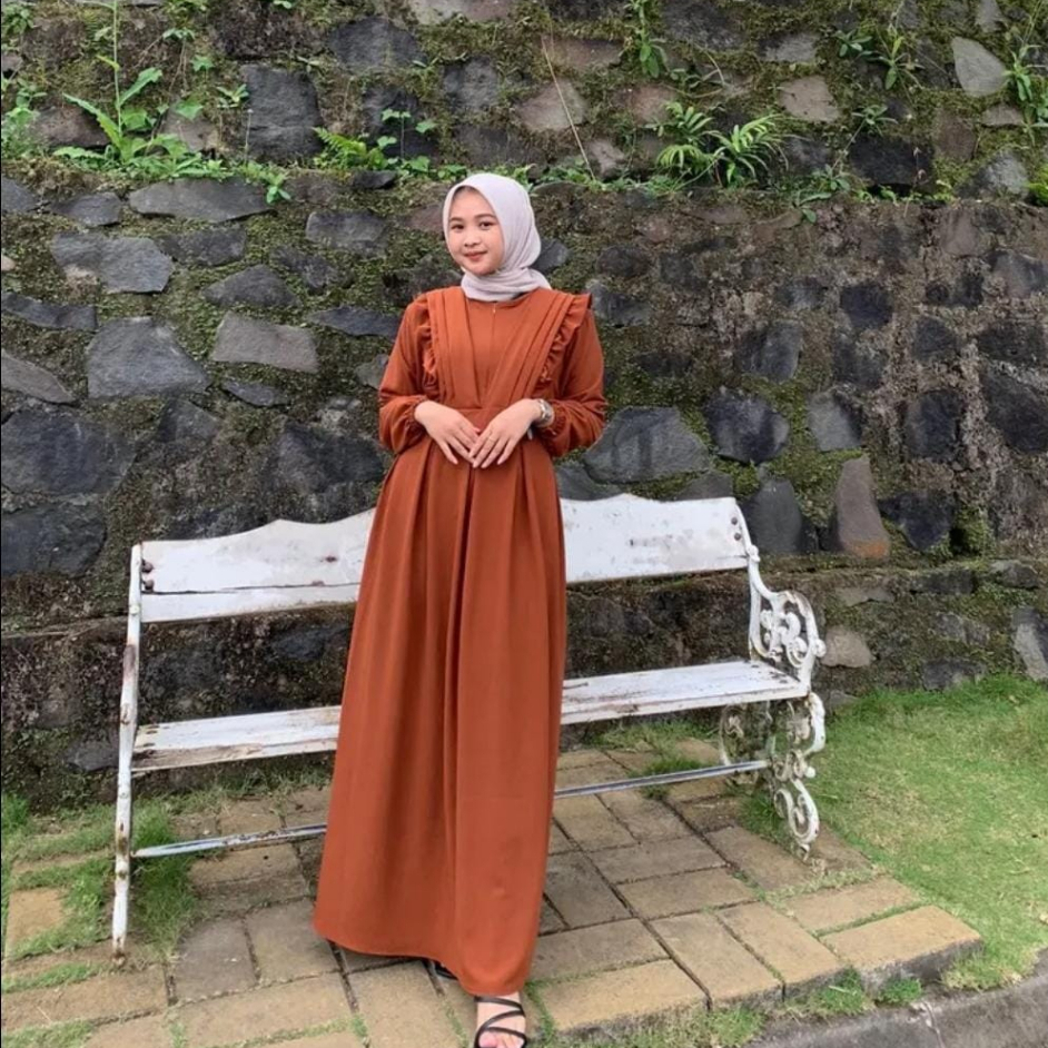 EVELYN DRESS POLOS CRINKLE AIRFLOW//GAMIS WANITA KEKINIAN SR.021