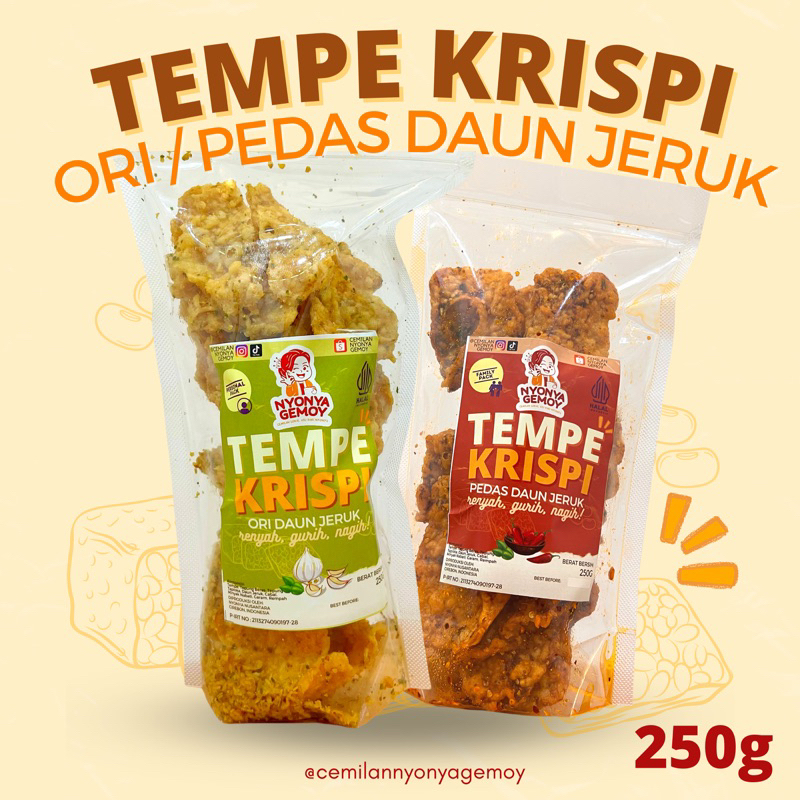 

Tempe Krispi Daun Jeruk Nyonya Gemoy