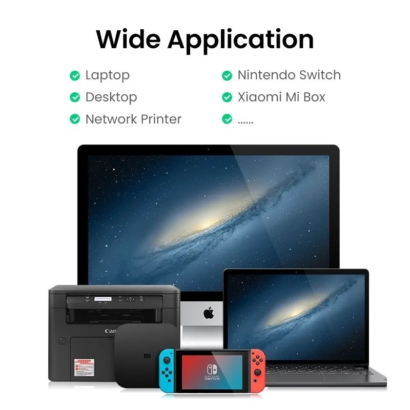 UGREEN USB C 3.1 USB A 3.0 To Gigabit Ethernet LAN RJ45 Up To 1000Mbps For PC Laptop Nintendo Xiaomi Mi Box