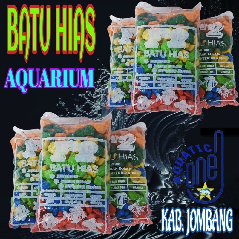 BATU HIAS WARNA WARNI hiasan akuarium dasaran aquarium