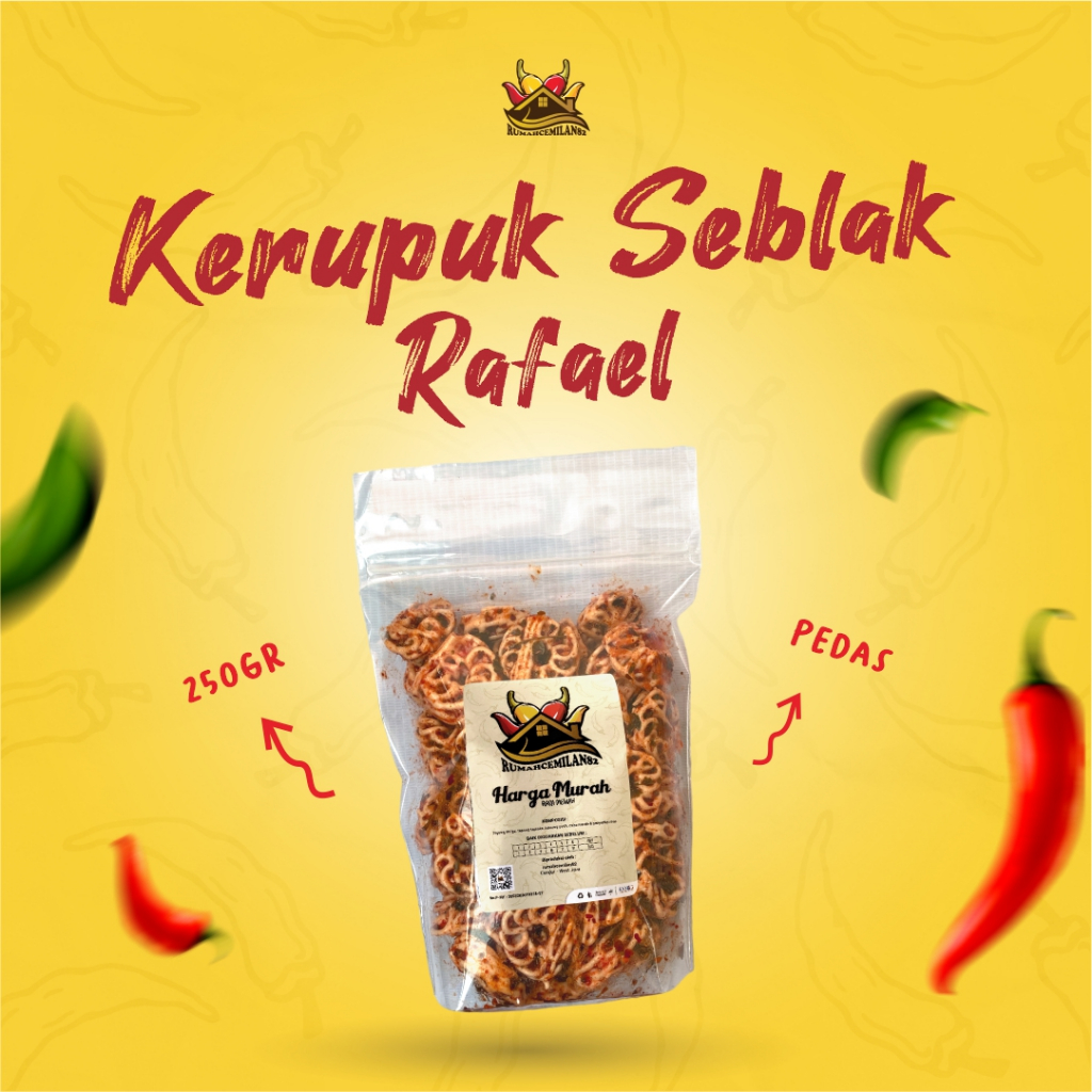 Kerupuk seblak viral Rafael 250gr