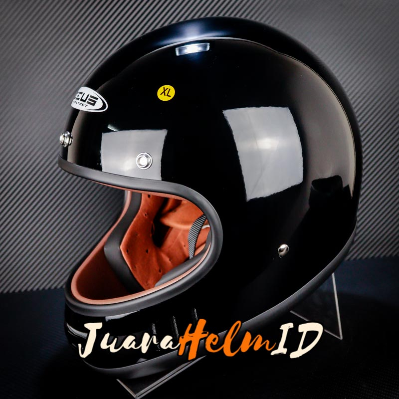 ZEUS HELM ZS816C SOLID / BLACK GLOSSY / RETRO ZS 816C CLASSIC ZS-816C