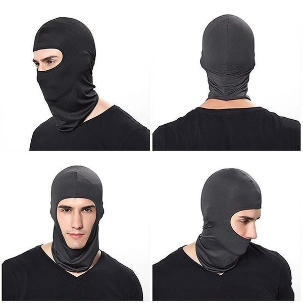 [COD] Masker Buff Motor Model Ninja Full Face Balaclava Polos Warna Hitam