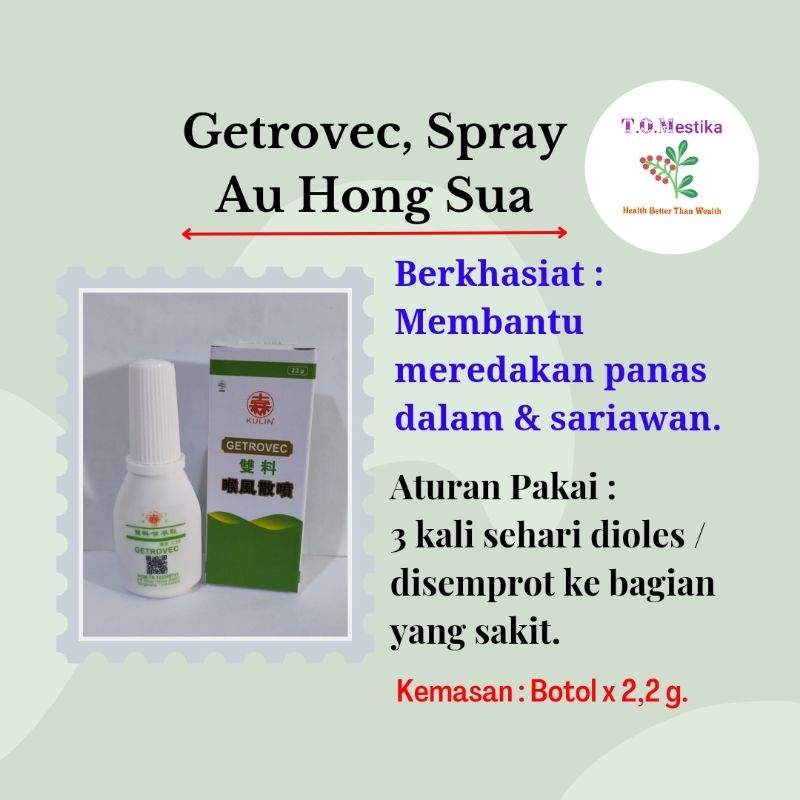 Getrovec, Spray / Au Hong Sua / Obat Sariawan