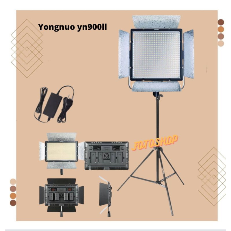 PAKET LAMPU LED YONGNUO YN900ll YN 900 YN 900II LED VIDEO LIGHT