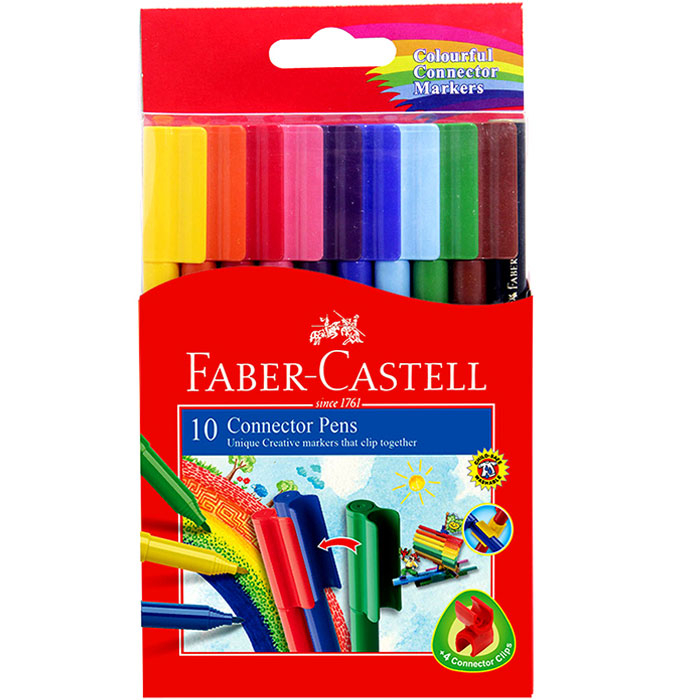 

Spidol FABER CASTELL Connector Pen Marker Isi 10 Pcs