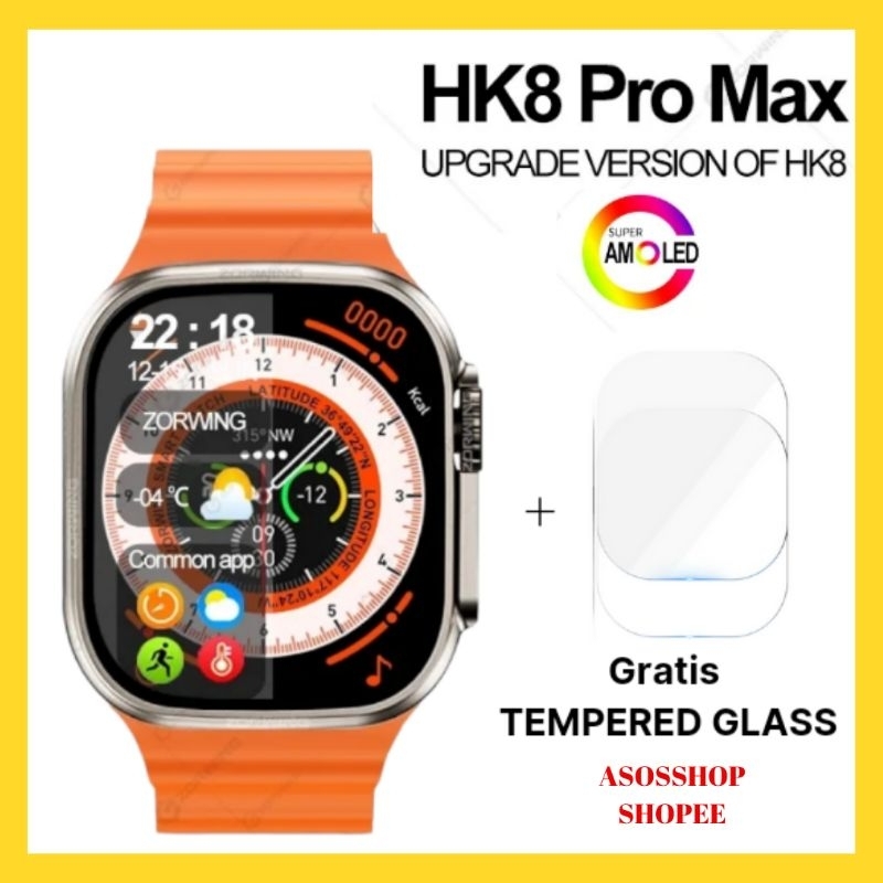 HK8 PRO MAX 2 ULTRA SMARTWATCH CHAT GPT AMOLED DISPLAY 49MM ORIGINAL