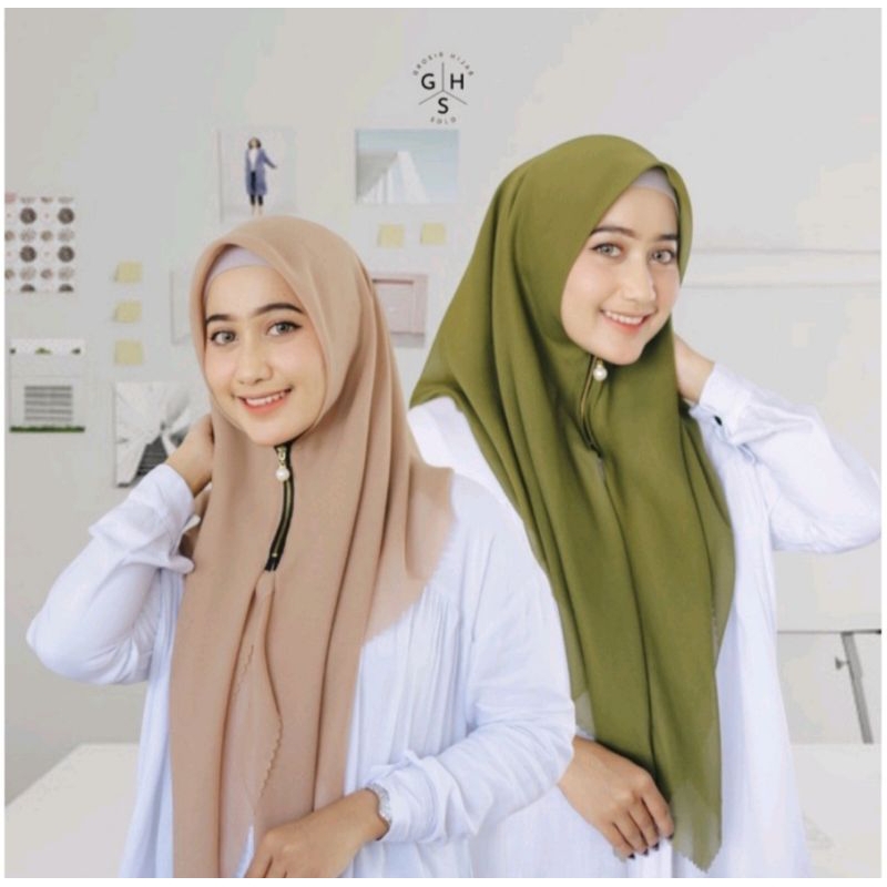 HIJAB ZIPPER POLOS RESLETING