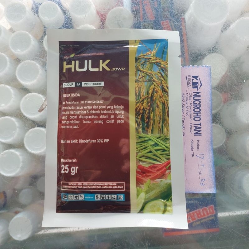 INSEKTISIDA HULK 30 WP 25 GRAM PENGENDALI WERENG DAN KAPER