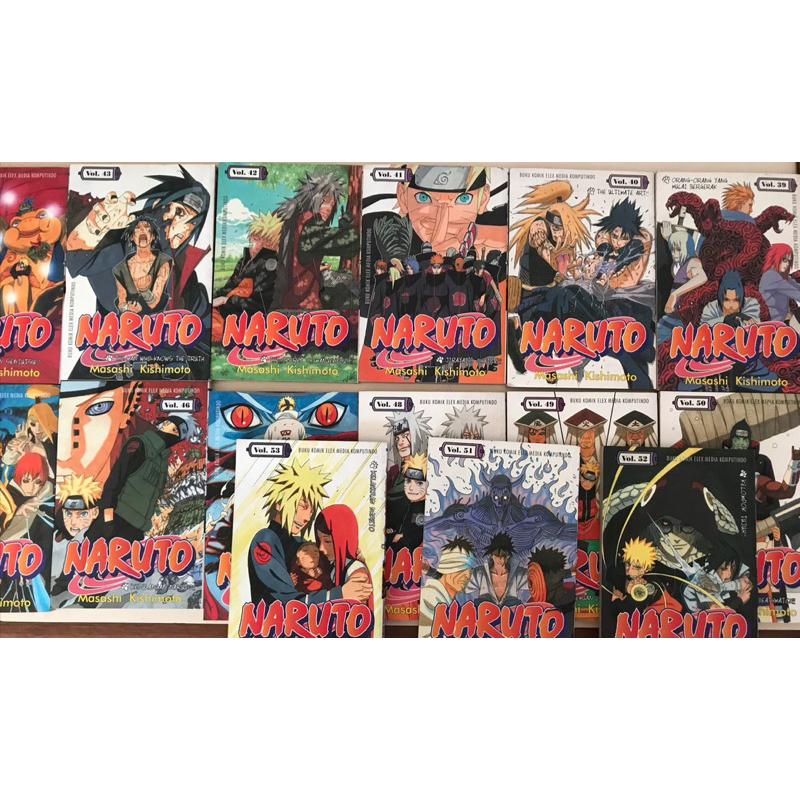 Komik naruto eceran bekas