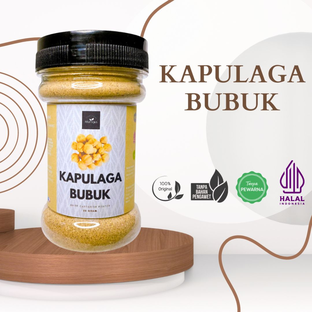 

KAPULAGA BUBUK / White Cardamom Powder Rempah Dapur dan Bumbu Masak Botol
