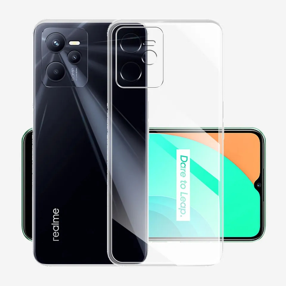 Silicone Clear Transparan Realme C30 C31 c33 C35 C53 C55 C11 C20 C21 C21y C25 C25S C25Y C2 Narzo 50 50a Case Cover Casing