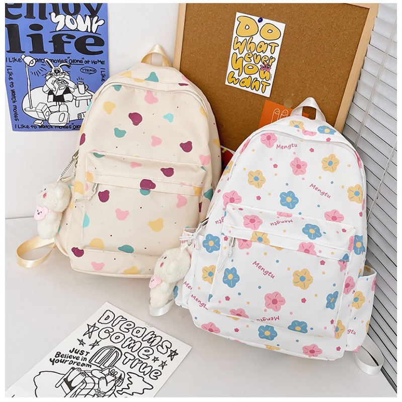 LITTLE DAISY | CANDICE Tas Ransel Wanita Import Premium Quallity / Kids Schoolbag Backpack / Trendy Backpack Sekolah Perempuan Stylish Tas Punggung Multifungsi