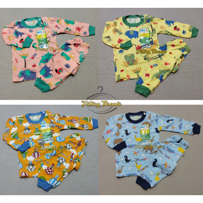 Setelan Baju Celana Anak Bayi Cowok Cewek 0-12 Bulan 1 2 3 4 Tahun / Set Baju Tangan Panjang Celana Panjang Anak Laki Laki Perempuan 1 2 3 4 Tahun Mom's Gift