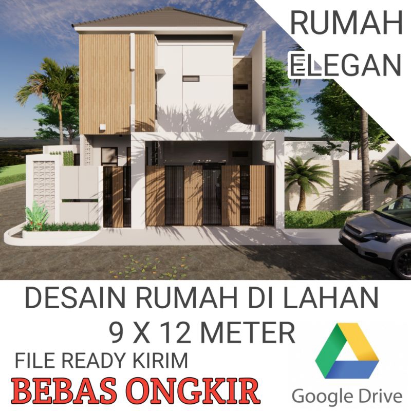 (Desain Ready) DESAIN RUMAH MINIMALIS MODERN 2 Lantai