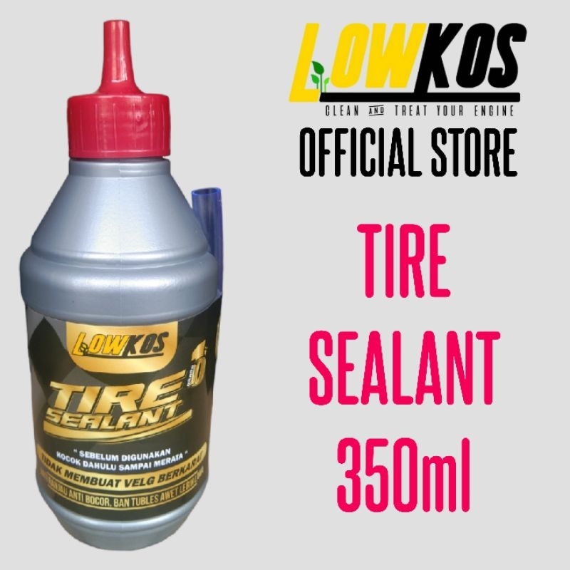 LOWKOS - TIRE SEALANT BLACK EDITION 350ml Cairan Ban Tubles Terbaik