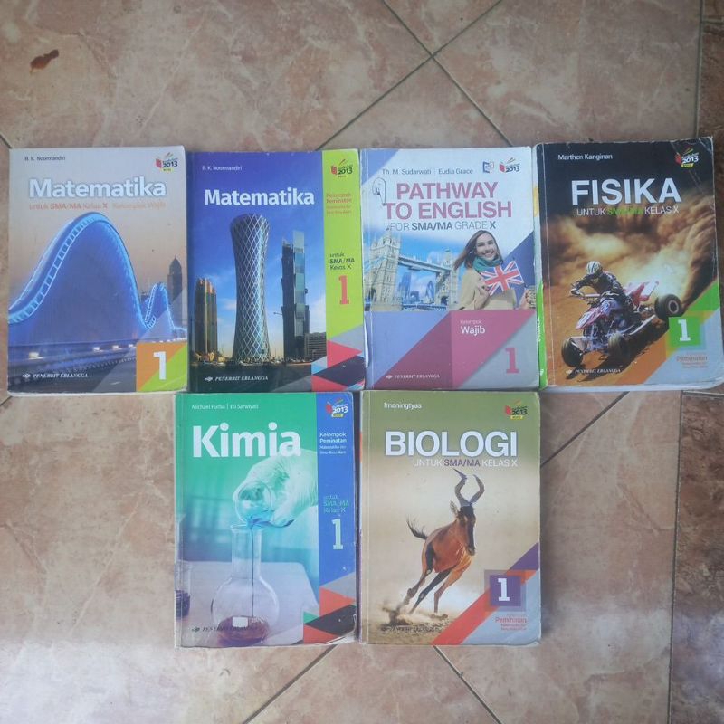 

Buku Paket kelas 10 Mtk, matmin, bio, fisika, kimia