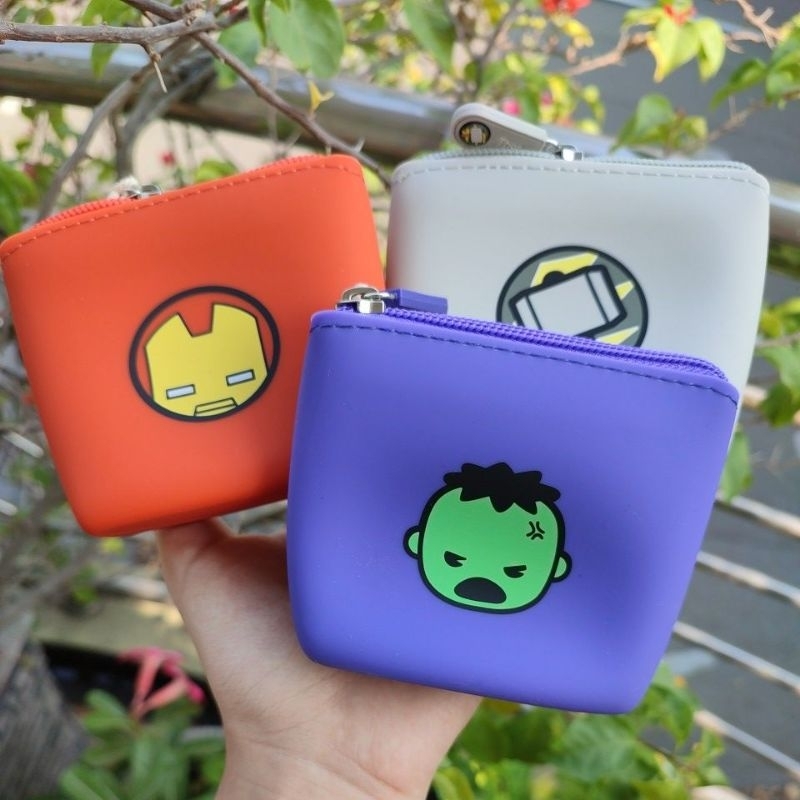 MINISO DOMPET KOIN SILIKON MINI MARVEL THOR IRONMAN HULK