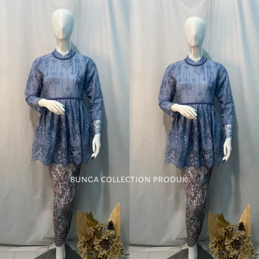 kebaya tunik tille / kebaya tunik / kebaya wisuda