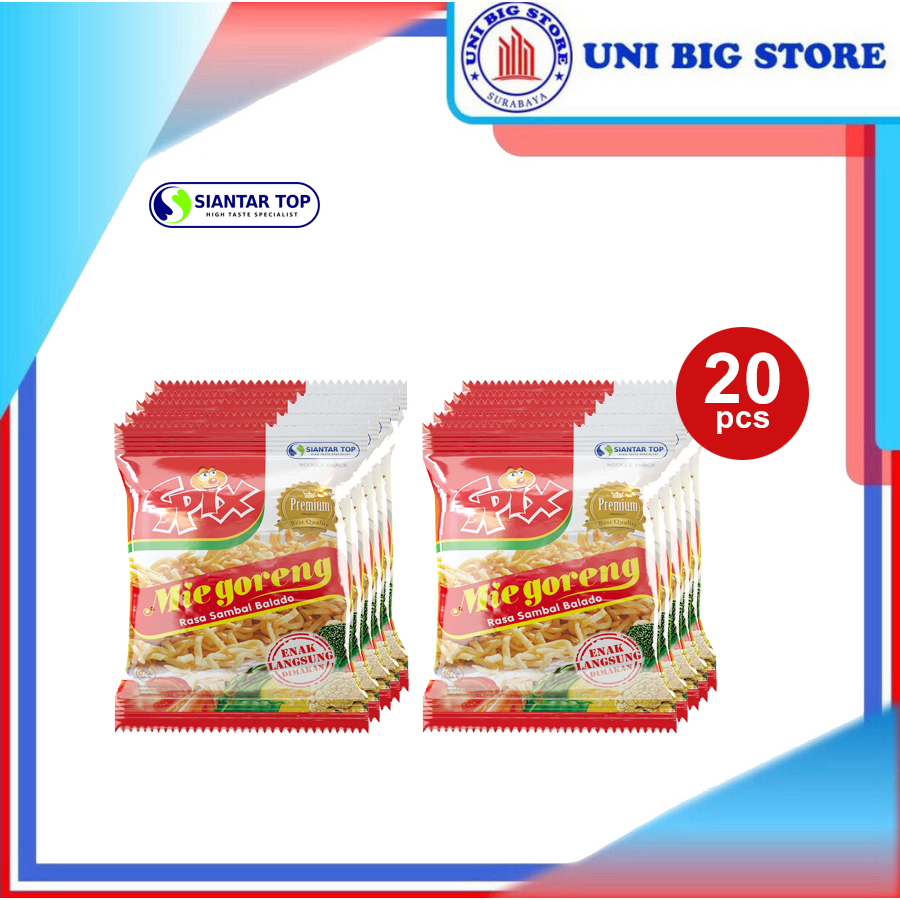 

Spix Mi Goreng Mie Kremes Sambal Balado 9 gr x 20 Sachet RENTENG