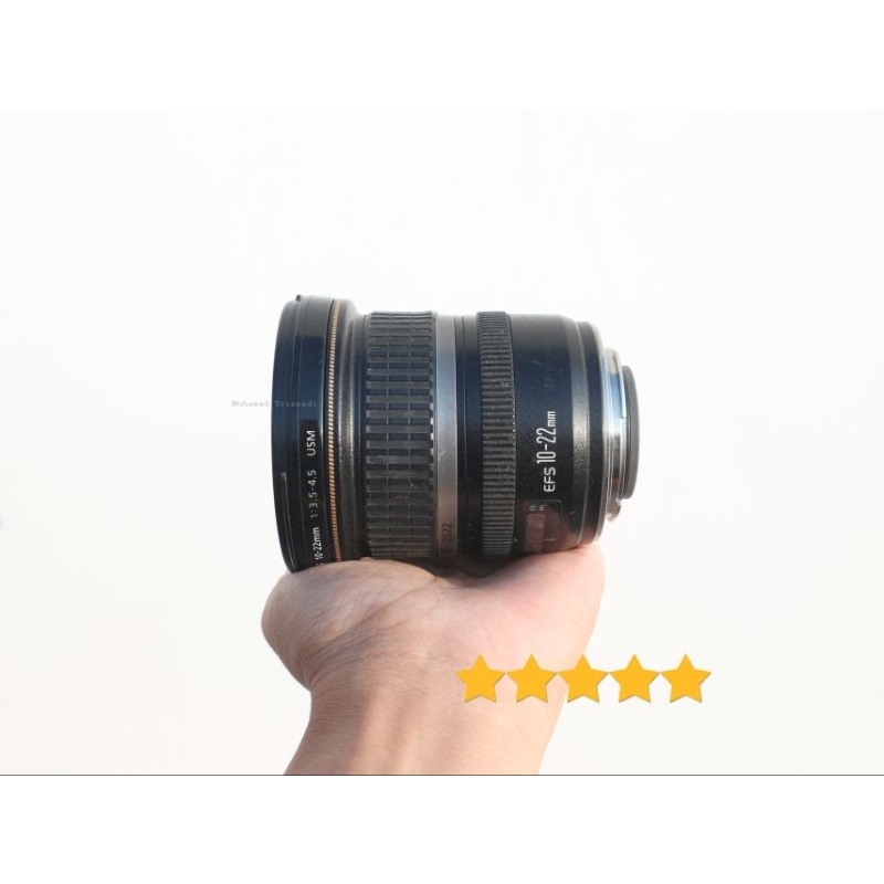 Lensa Wide Canon EFS 10-22mm F3.5-4.5 USM For DSLR SLR Canon Hitam Murah