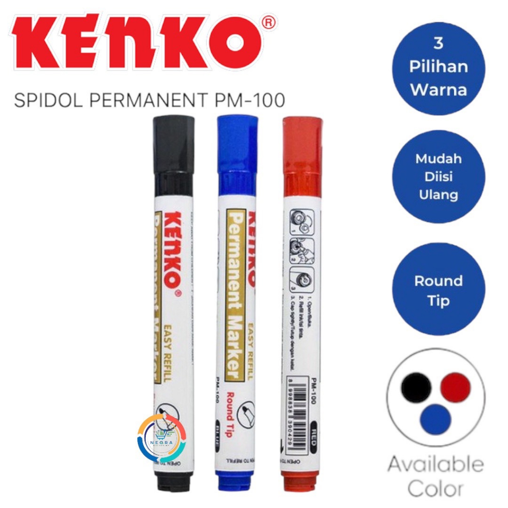 

Kenko Spidol Marker | Spidol Permanent PM-100