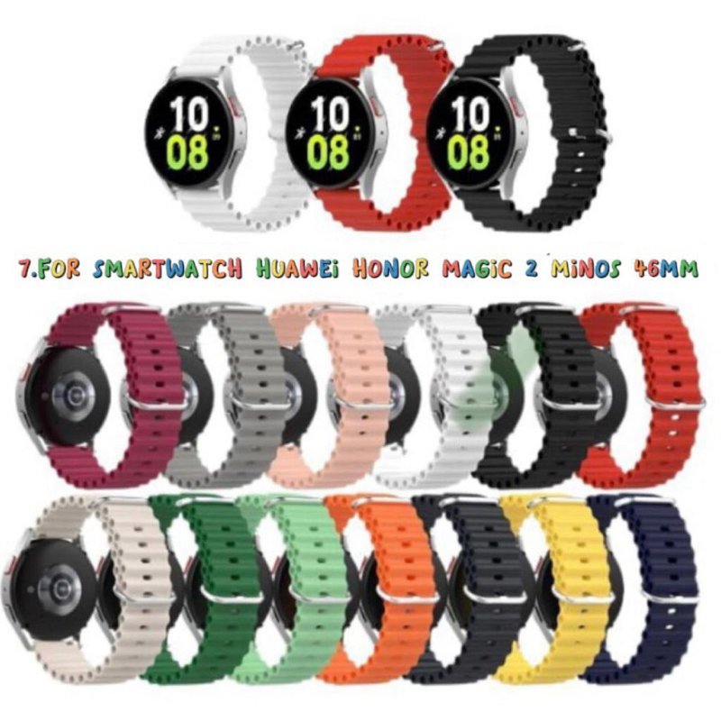 Strap / Tali Smart Watch For Huawei Honor Magic 2 Minos 46mm - 22mm Silicone