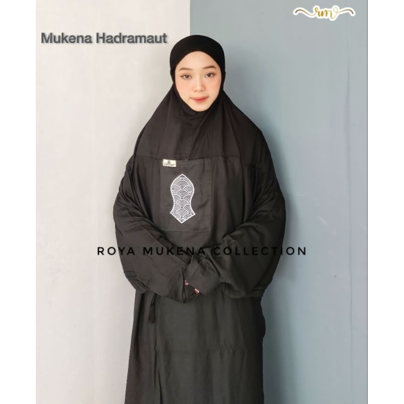 Mukena Dewasa Rayon Twill Hadromaut Terompah Terusan