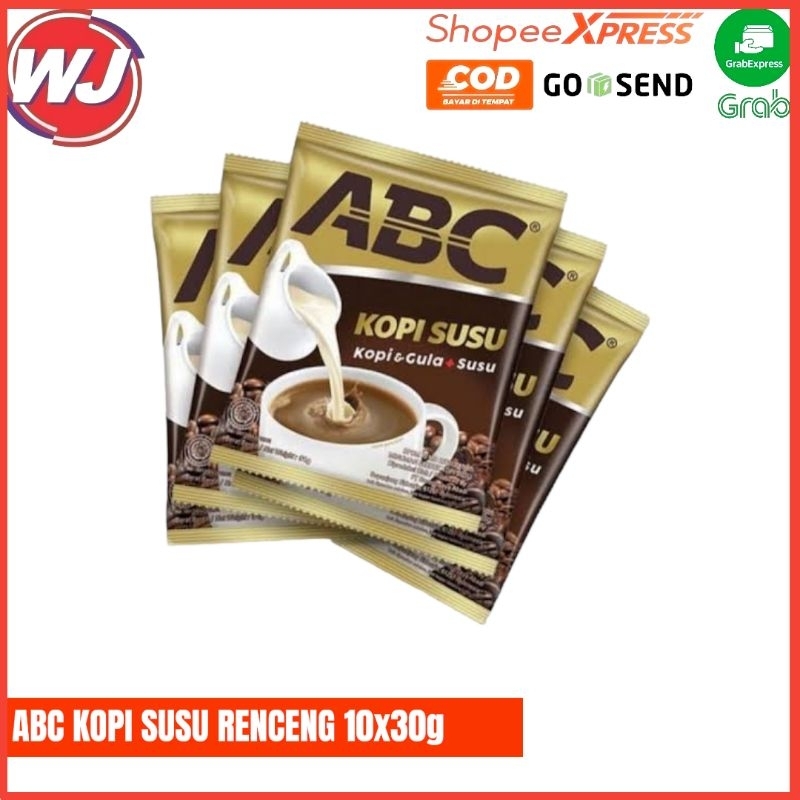 

ABC KOPI SUSU RENCENG 10x30g