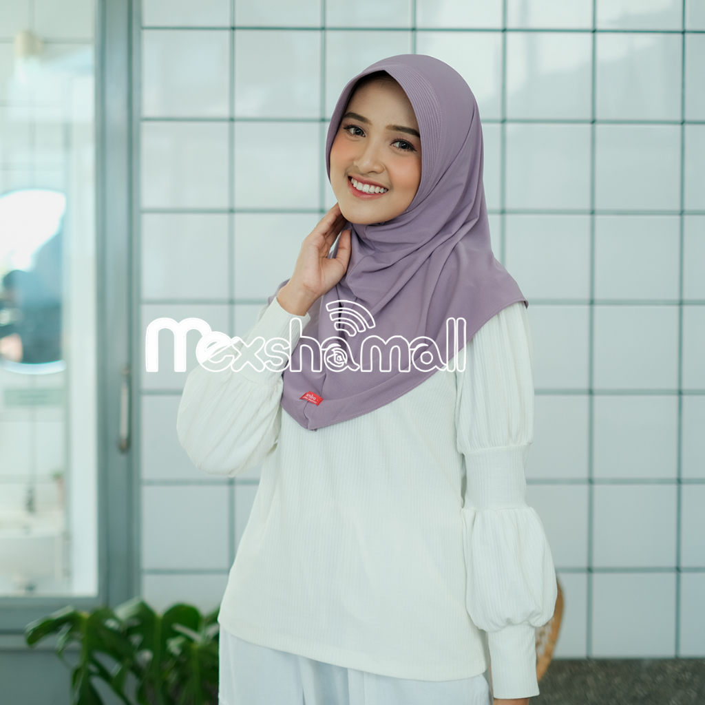 Jilbab Instan Bergo Jersey Premium I Asna Kerudung Bergo Hamidah Olahraga Size M By Shamira