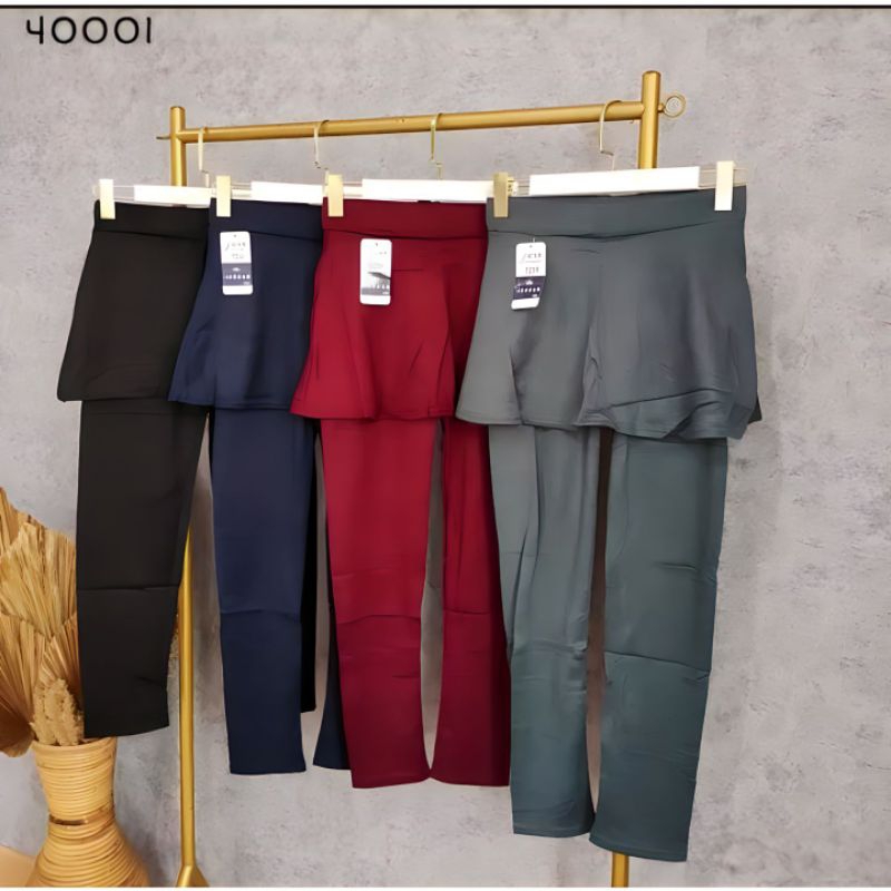 Legging Rok/Celana Legging Rok/Legging Muslimah/Legging Zumba/Legging Aerobik Bahan Spandek Premium