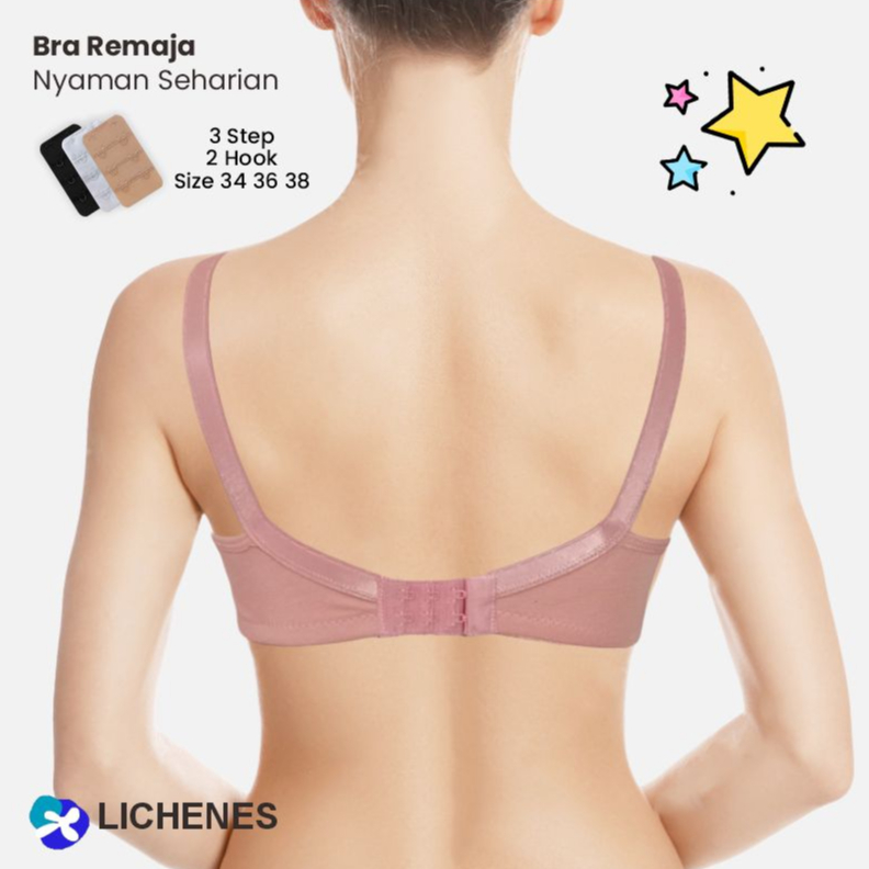 LICHENES - Bra Remaja Busa Tipis Tanpa Kawat BH Remaja