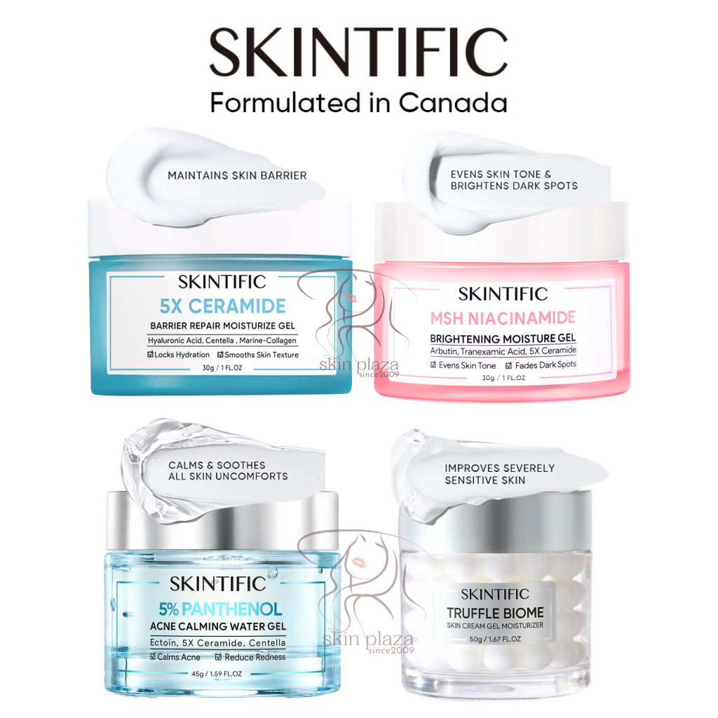 SKINTIFIC 5X Ceramide Barrier Repair | MSH Niacinamide Brightening | Truffle Biome Reborn | Panthenol Acne Calming Moisturize Gel Cream Moisturizer Pelembab Wajah 30gr 6gr BPOM