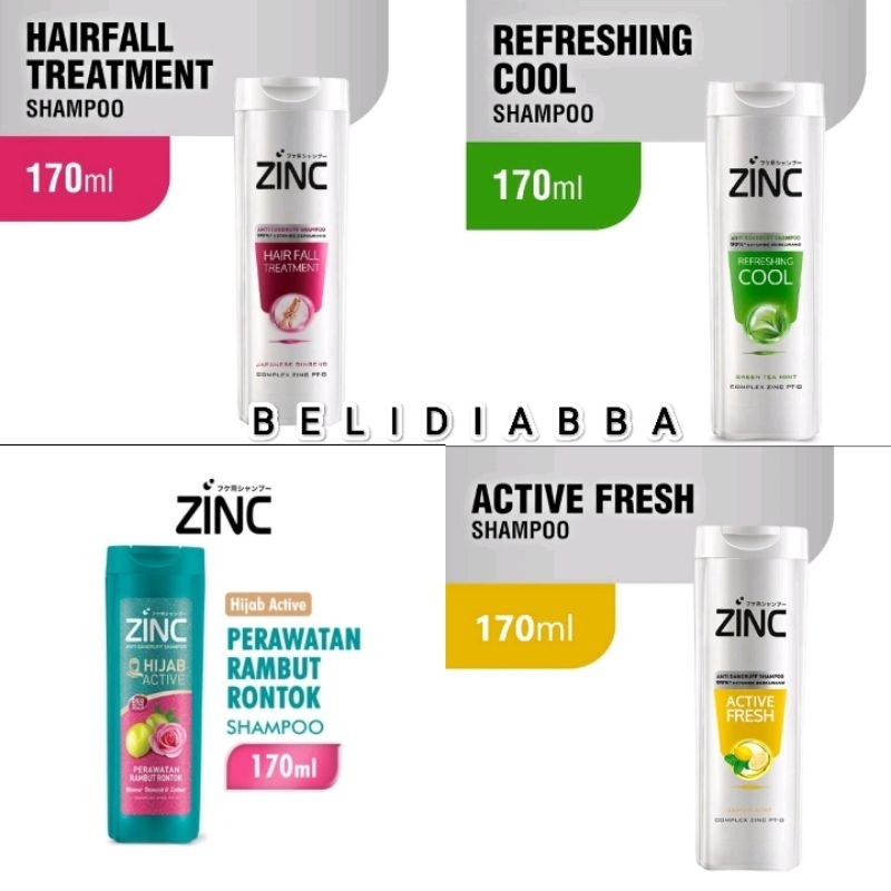 ZINC SHAMPOO 170ML | ZINC SHAMPOO HAIR FALL | ZINC HIJAB SHAMPOO | ZINC REFRESHING COOL 170ML