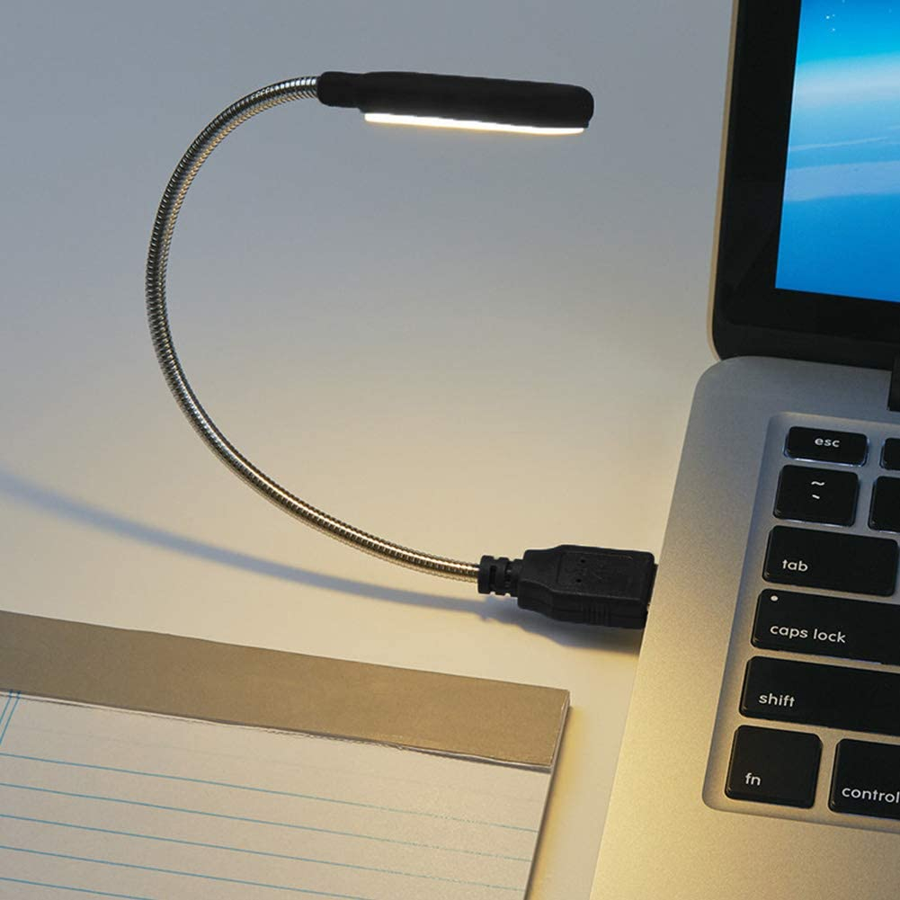 Lampu Baca Mini LED Reading Lamp Flexible USB Plug 5V - FM105 - Black