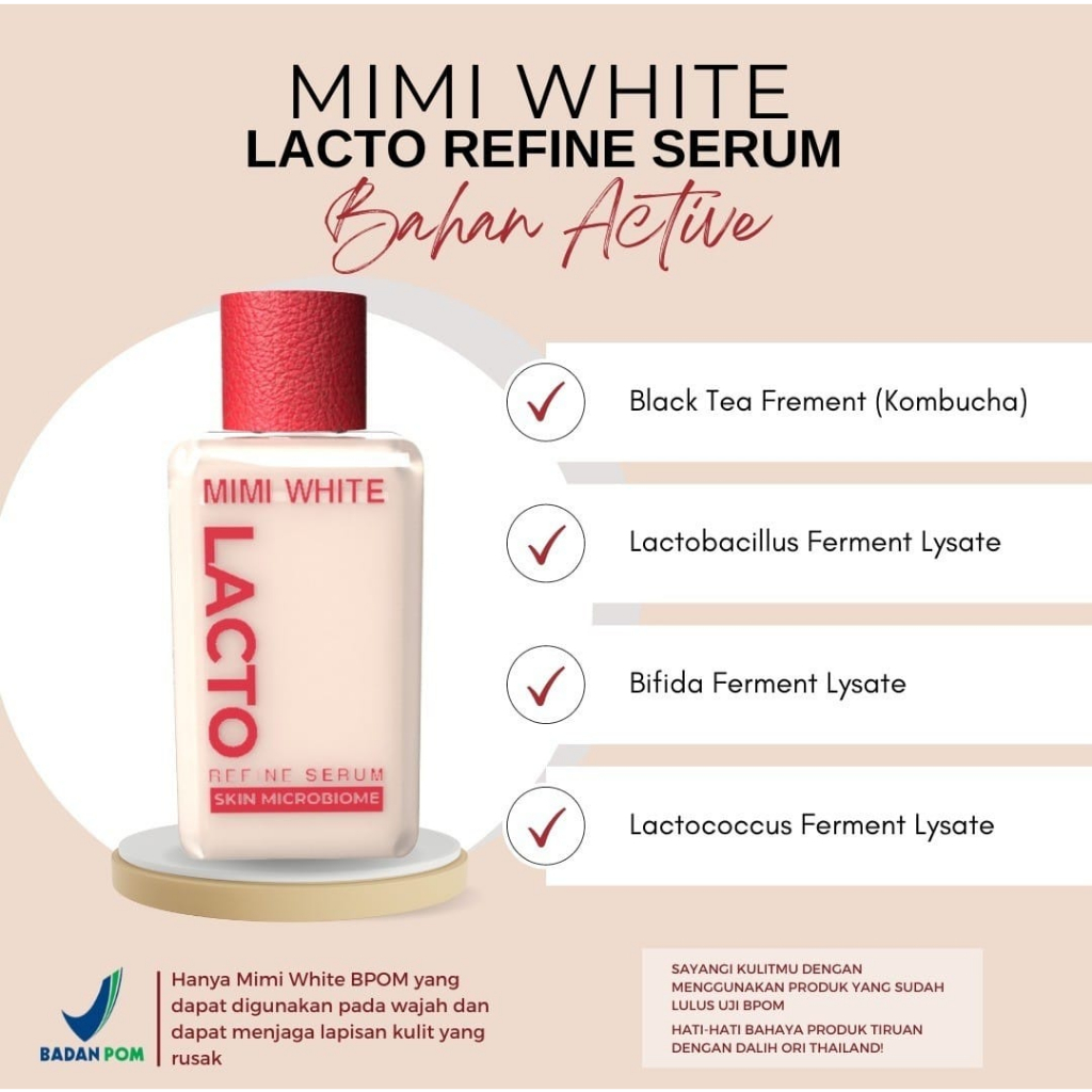 MIMI WHITE LACTO REFINE SERUM 30ML