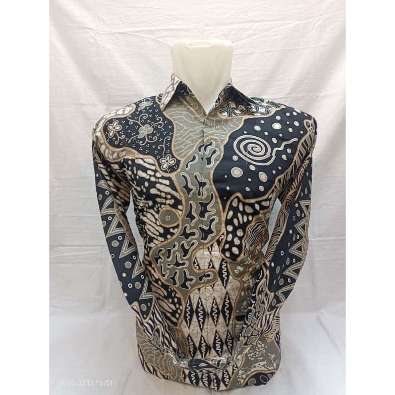 Kemeja Batik New Leopard Sage Katun Pria