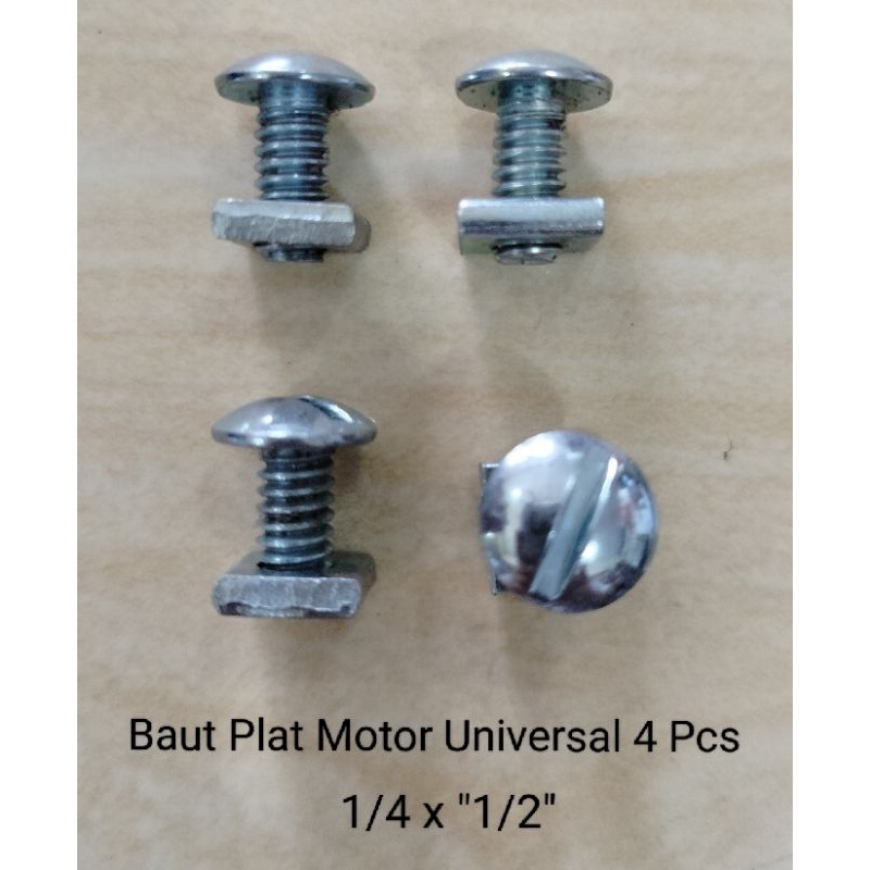 Baut Mur Dudukan Plat Nomor Motor Universal