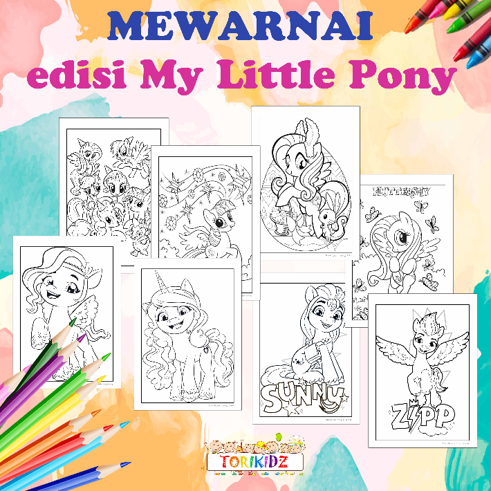 

Kertas Mewarnai Gambar edisi My Little Pony part 1 / Lembar Mewarnai kuda poni / Coloring My Little Pony / Kertas Mewarnai Anak