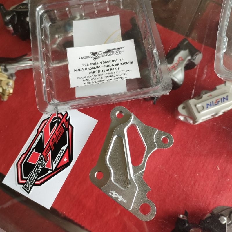 breket kaliper rcb samurai pnp ninja RR disc 320 ninja R disc 300