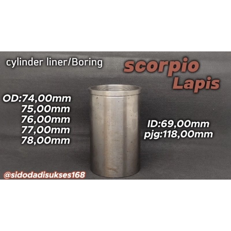 Boring/cylinder liner scorpio lapis