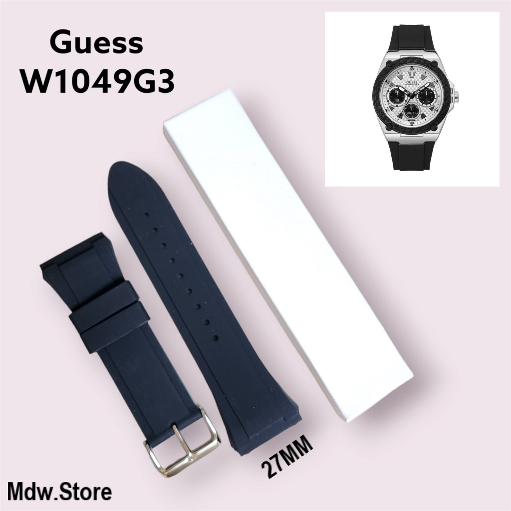 Tali Jam Tangan Guess Rubber Strap Pria W1049G2 W1049G3 W1049G6 W1048G2