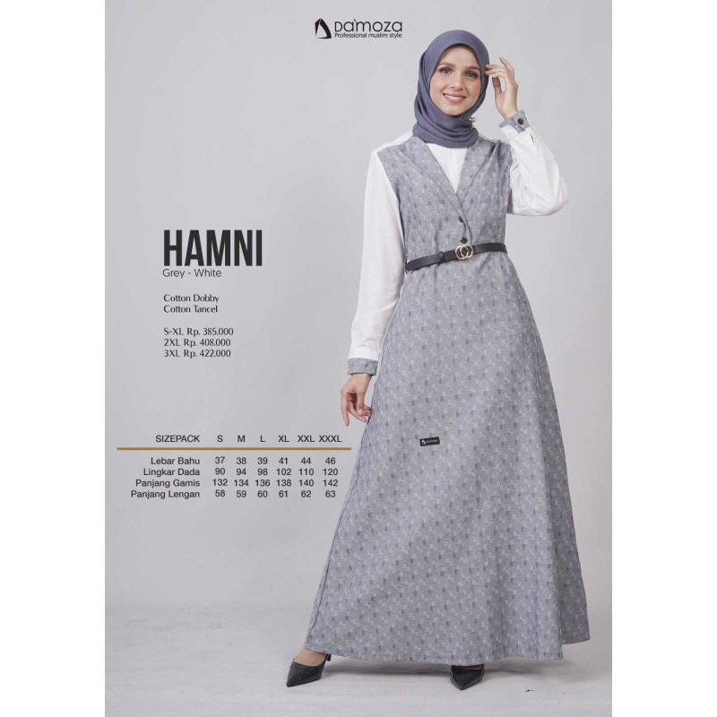 GAMIS PREMIUM MUTIF DAMOZA HAMNI/ GAMIS DAMOZA HAMNI/ GAMIS MUTIF 2023 HAMNI